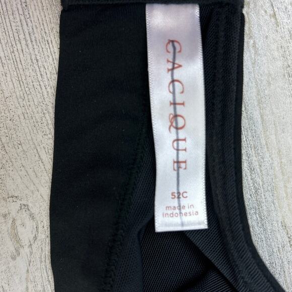 Cacique Women’s Plus 52C Black Lightly Lined Full Coverage Bra NEW - Picture 6 of 7